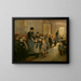 A School Break - Knud Erik Larsen — framed artwork on a wall