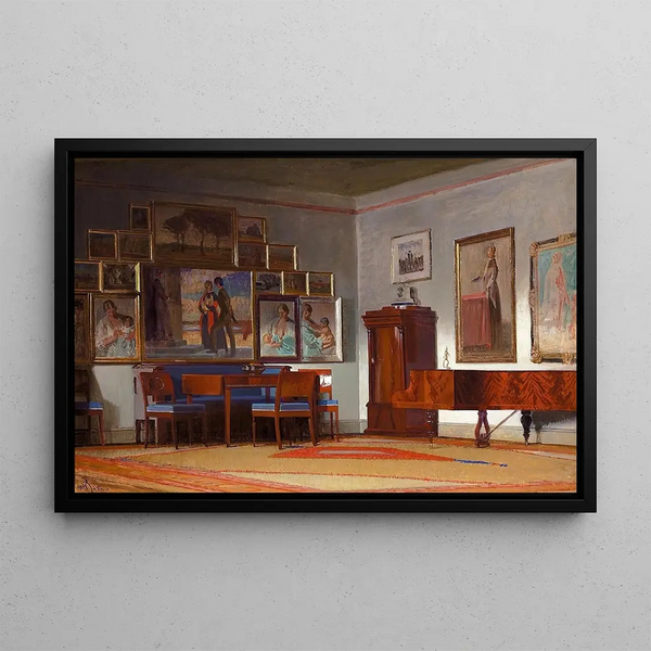 the artist's house - Knud Sinding — framed artwork on a wall