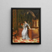 The girl with the letter - Knut Ekwall — framed artwork on a wall