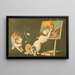 Cats and Canvas - Kobayashi Kiyochika — framed artwork on a wall