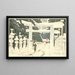 Forte Snow at Tshg Sanctuary in Ueno - Kobayashi Kiyochika — framed artwork on a wall