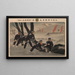 Hourra pour le Grand Empire du Japon, la première armée capture Fenghuangcheng - Kobayashi Kiyochika — framed artwork on a wall
