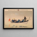 Hourra pour le Grand Empire du Japon, la deuxième armée débarque sur la péninsule de Jinzhou - Kobayashi Kiyochika — framed artwork on a wall