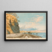 Mont Fuji from Satta, sketched at 9 a.m. in mid-January 1881 - Kobayashi Kiyochika — framed artwork on a wall