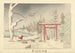 The Hakone Sanctuary in the Snow - Kobayashi Kiyochika — artwork view