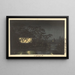 La rivière Komoro à Tennoji - Kobayashi Kiyochika — framed artwork on a wall