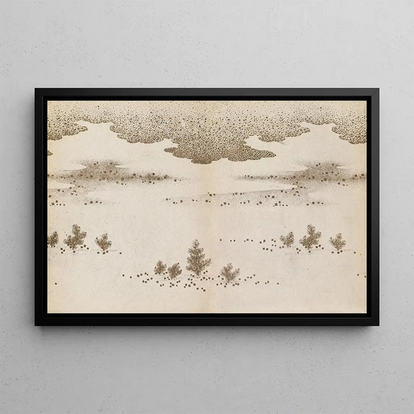 Nogaku zue Pl01 - Kōgyo Tsukioka — framed artwork on a wall