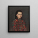 Portrait of a Girl - Koloman Halinský — framed artwork on a wall