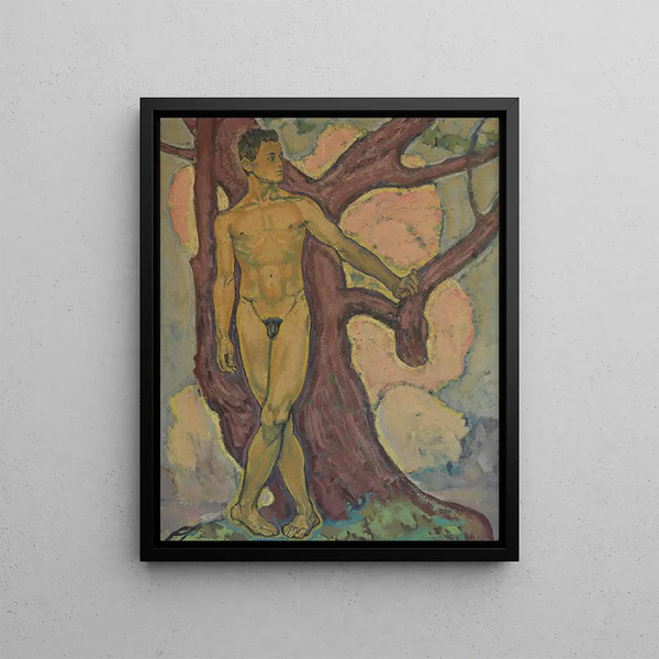 Allegory Youth - Koloman Moser — framed artwork on a wall