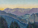 View of the Rax from the Mautner von Markhof villa at dusk - Koloman Moser — artwork view