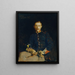 Franz Dangl in uniform - Koloman Moser — framed artwork on a wall