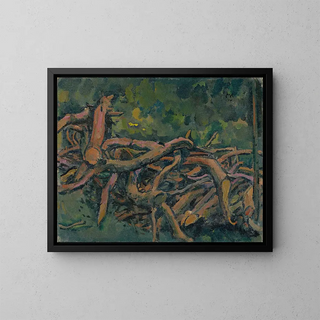 Wood carved - Koloman Moser — framed artwork on a wall