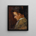 Portrait of Youth by Rudolf Steindl, brother-in-law of the artist - Koloman Moser — framed artwork on a wall