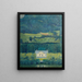 House in the Countryside by the Water - Koloman Moser — framed artwork on a wall
