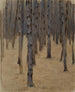 Forest of conifers under the snow - Koloman Moser — artwork view