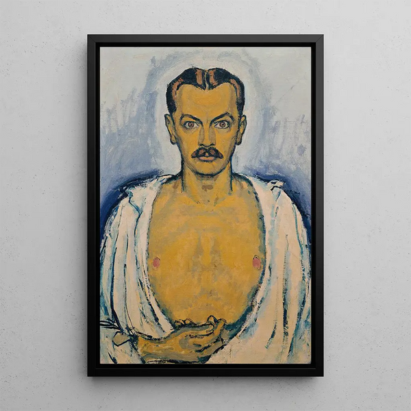 Self-portrait Painting - Koloman Moser — framed artwork on a wall