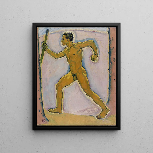 The Traveler - Koloman Moser — framed artwork on a wall