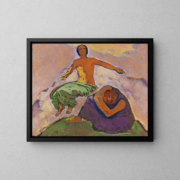 Deuil et espoir - Koloman Moser — framed artwork on a wall