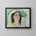 Unknown Girl - Koloman Moser — framed artwork on a wall