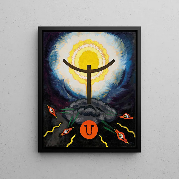 Abstraction - Konrad Cramer — framed artwork on a wall