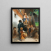 The Barrel Organ Player - Konrad Grob — framed artwork on a wall