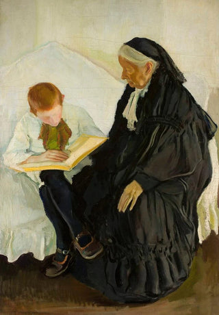 Grandmother with her grandson - Konrad Krzyżanowski — artwork view