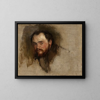 Portrait painting of Benedykt Kubicki - Konrad Krzyżanowski — framed artwork on a wall
