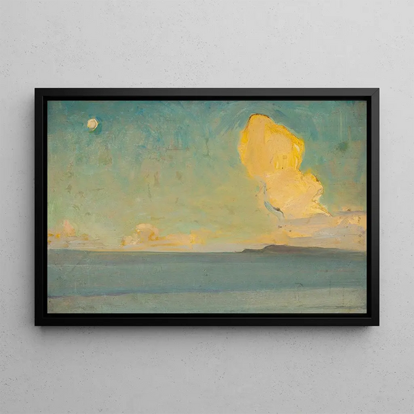 Sketch of the Sea - Konrad Krzyżanowski — framed artwork on a wall