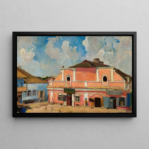 View of Berestechko - Konrad Krzyżanowski — framed artwork on a wall