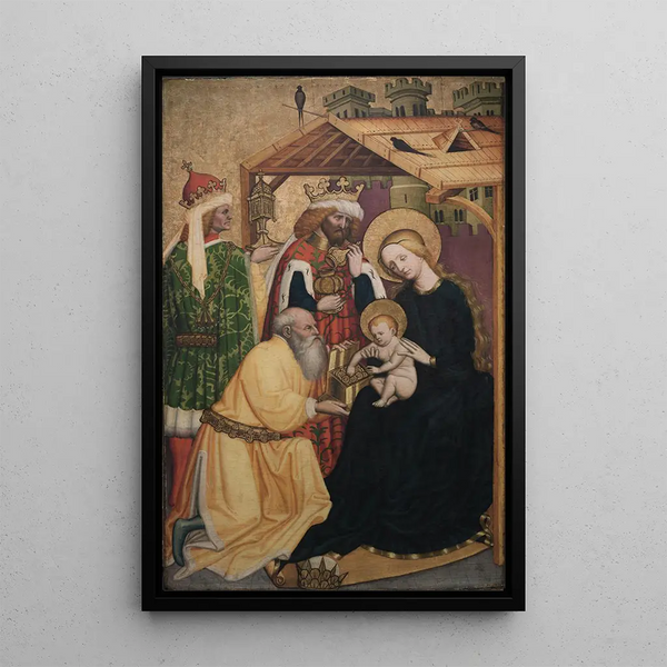 Adoration of the Magi - Konrad Laib — framed artwork on a wall