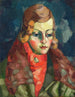 Portrait Painting of a Lady - Konrad Mägi — artwork view