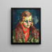 Portrait Painting of a Lady - Konrad Mägi — framed artwork on a wall