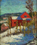 Landscape with Houses - Konrad Mägi — artwork view