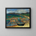 Boats on the Sea - Konrad Mägi — framed artwork on a wall