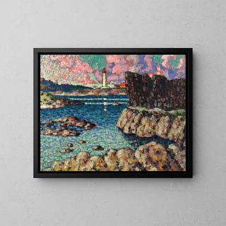 Landscape Painting of Vilsandi - Konrad Mägi — framed artwork on a wall