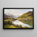 Vue de Zell am See avec le mont Kitzsteinhorn - Konrad Petrides — framed artwork on a wall
