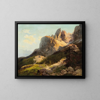 in the Dolomites - Konrad Petrides — framed artwork on a wall