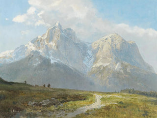 Mountain Landscape Painting - Konrad Petrides — artwork view