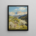 Saint-Cyprien à Tiers with the Rose Garden - Konrad Petrides — framed artwork on a wall