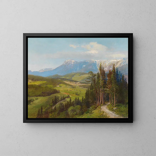 View of the Rax region - Konrad Petrides — framed artwork on a wall