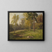 Forest landscape painting - Konrad Petrides — framed artwork on a wall
