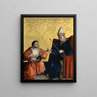 Konrad Witz - Antipater before Julius Cesar.webp