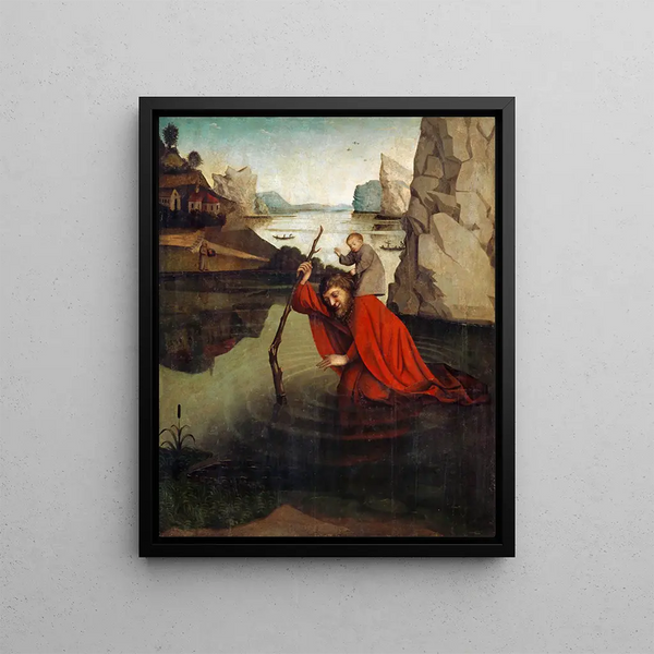 Saint Christopher Painting - Konrad Witz — framed artwork on a wall