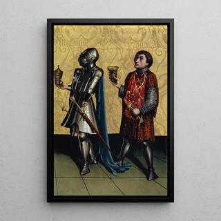 Sibbecai and Benaja - Konrad Witz — framed artwork on a wall