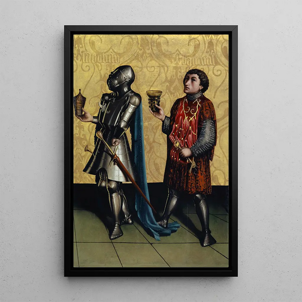 Sibbecai and Benaja - Konrad Witz — framed artwork on a wall