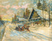 Accordionist in a Sledge - Konstantin Alexeïevitch Korovine — artwork view