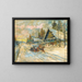 Accordionist in a Sledge - Konstantin Alexeïevitch Korovine — framed artwork on a wall