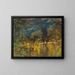 Boulevard parisien la nuit - Konstantin Alexeïevitch Korovine — framed artwork on a wall