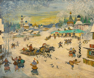Place du village - Konstantin Alexeïevitch Korovine — artwork view