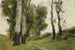 A Path Among the Birches - Konstantin Andreevich Somov — artwork view